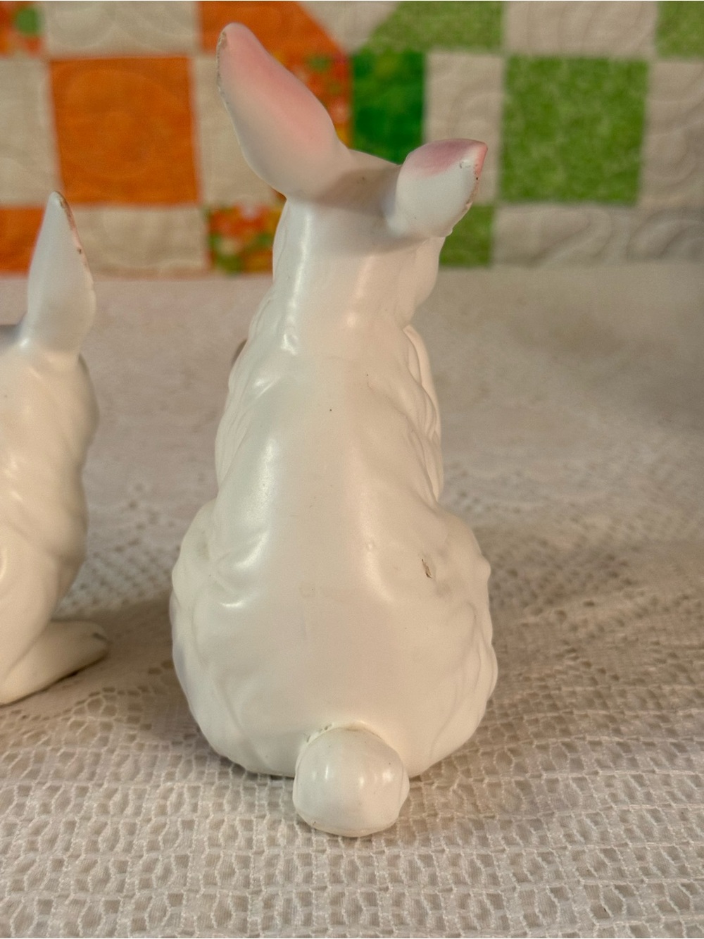 Vintage Norcrest Bunny Rabbit Figurines Mid-century Decor Set of 3 1950-60's - Picture 4 of 14